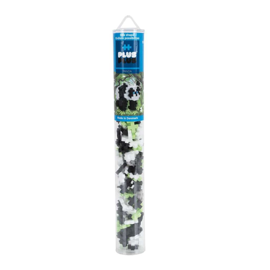 Panda | 100 pack Tube by Plus-Plus. Australian Art Prints and Homewares. Green Door Decor. www.greendoordecor.com.au