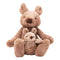 Plush Koko the Kangaroo & Baby JoJo by Petite Vous. Australian Art Prints, Gifts, Fashion and Homewares. Green Door Decor. www.greendoordecor.com.au