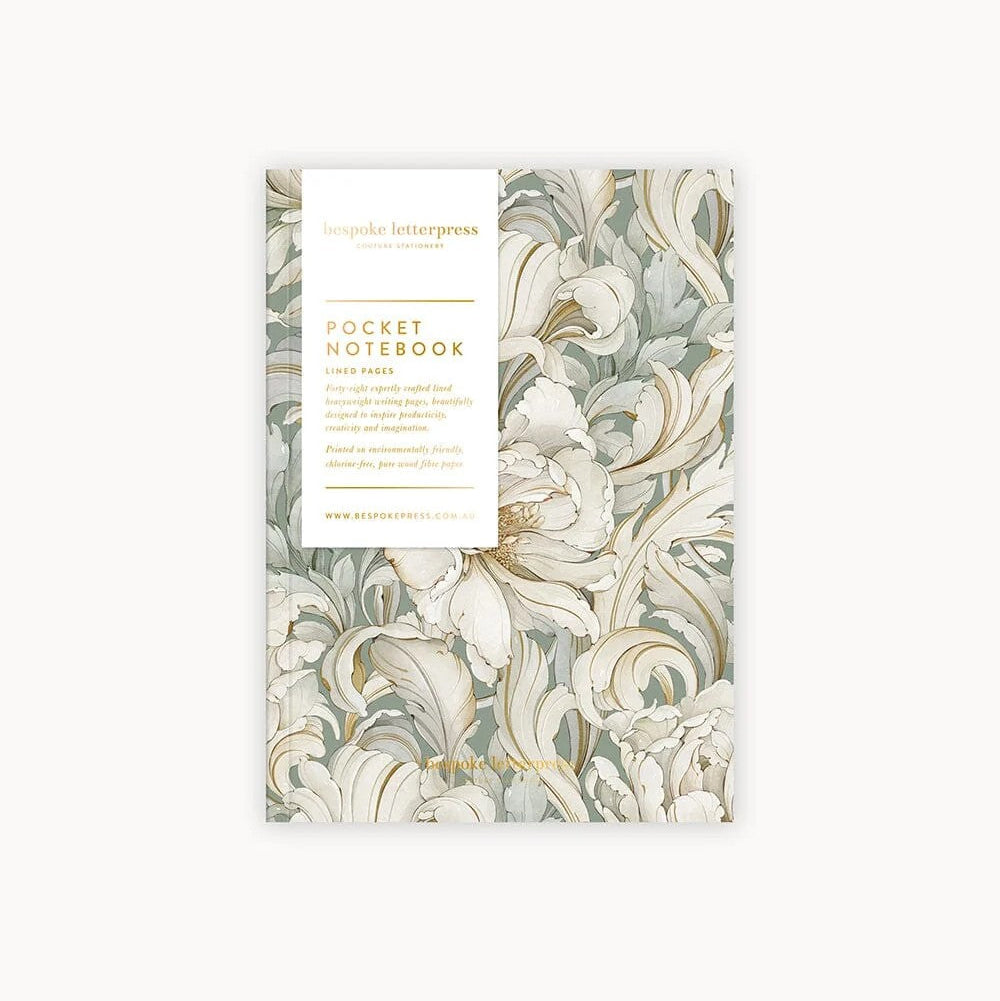 Pocket Notebook (Lined) | Belvedere by Bespoke Letterpress. Australian Art Prints, Gifts, Fashion and Homewares. Green Door Decor. www.greendoordecor.com.au