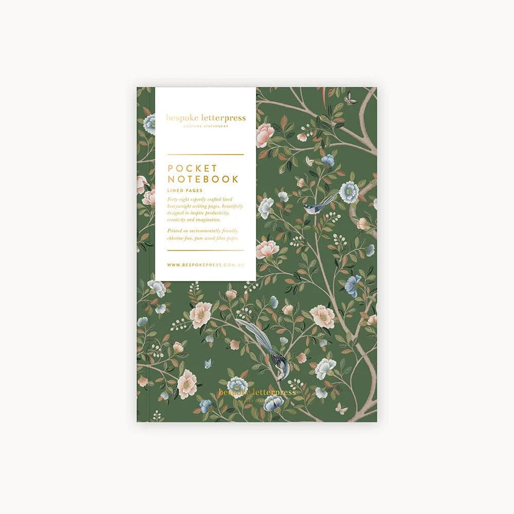 Pocket Notebook (Lined) | Camellia Tree by Bespoke Letterpress. Australian Art Prints and Homewares. Green Door Decor. www.greendoordecor.com.au