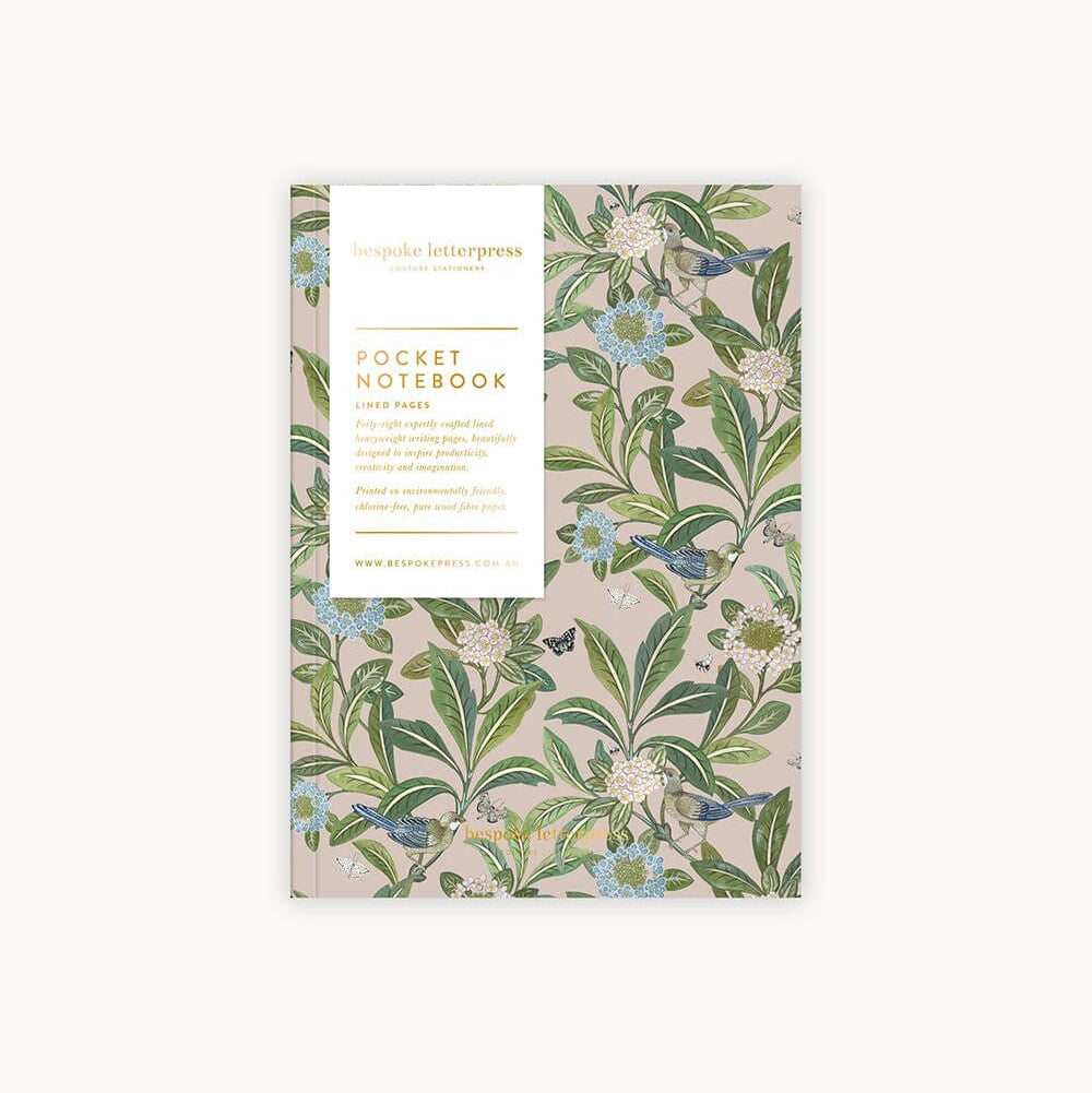Pocket Notebook (Lined) | Summer Garden by Bespoke Letterpress. Australian Art Prints and Homewares. Green Door Decor. www.greendoordecor.com.au