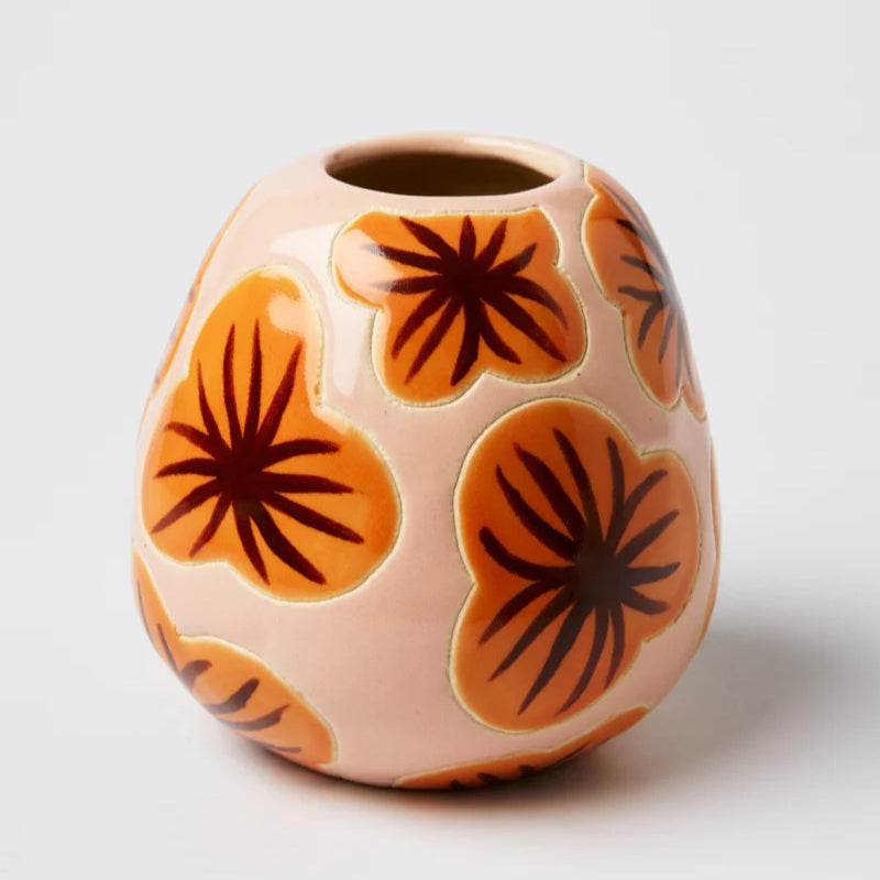 Pollen Vase | Burnt Hibiscus by Jones and Co. Australian Art Prints and Homewares. Green Door Decor. www.greendoordecor.com.au