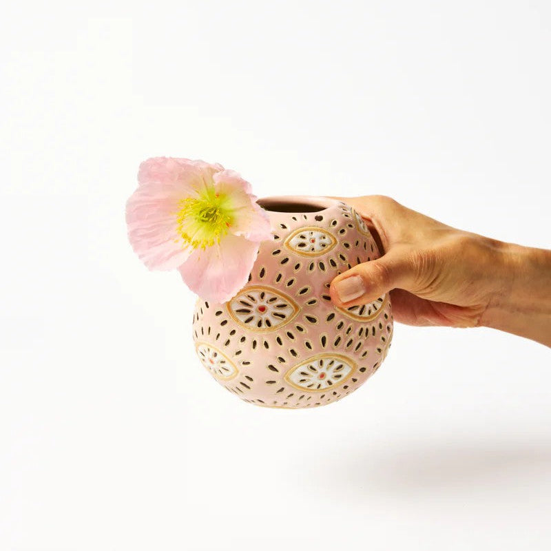 Pollen Vase | Pink Eyes by Jones and Co. Australian Art Prints, Gifts, Fashion and Homewares. Green Door Decor. www.greendoordecor.com.au