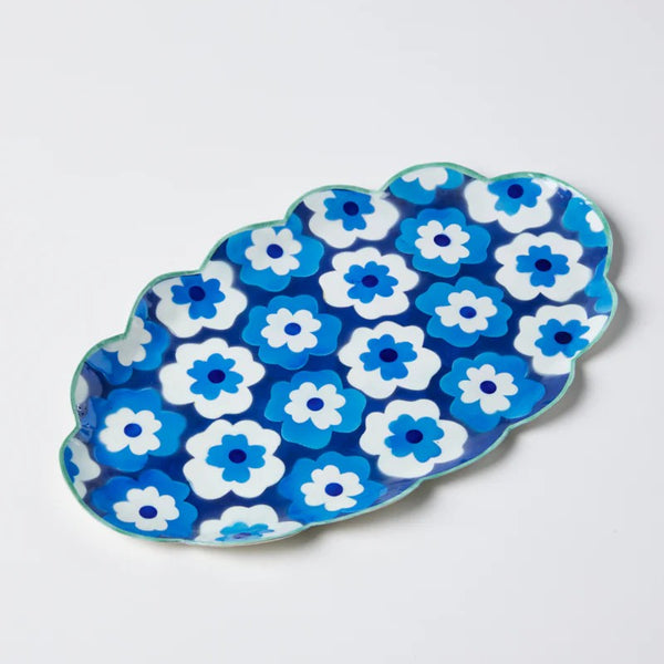 Poppy Blue Tray by Jones and Co. Australian Art Prints and Homewares. Green Door Decor. www.greendoordecor.com.au