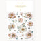 Promenade Lady Janes Garden Sticker Sheet by Bespoke Letterpress. Australian Art Prints, Gifts, Fashion and Homewares. Green Door Decor. www.greendoordecor.com.au