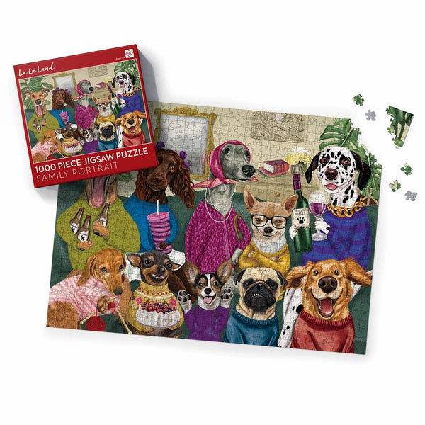 Puzzle (1000 pieces) | Family Portrait by La La Land. Australian Art Prints, Gifts, Fashion and Homewares. Green Door Decor. www.greendoordecor.com.au