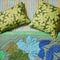 Quilted Bed Spread | Floral Applique Green by Bonnie and Neil. Australian Art Prints and Homewares. Green Door Decor. www.greendoordecor.com.au
