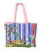 Quilted Comforter Bag | Seaview by La La Land. Australian Art Prints, Gifts, Fashion and Homewares. Green Door Decor. www.greendoordecor.com.au