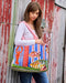 Quilted Comforter Bag | Seaview by La La Land. Australian Art Prints, Gifts, Fashion and Homewares. Green Door Decor. www.greendoordecor.com.au