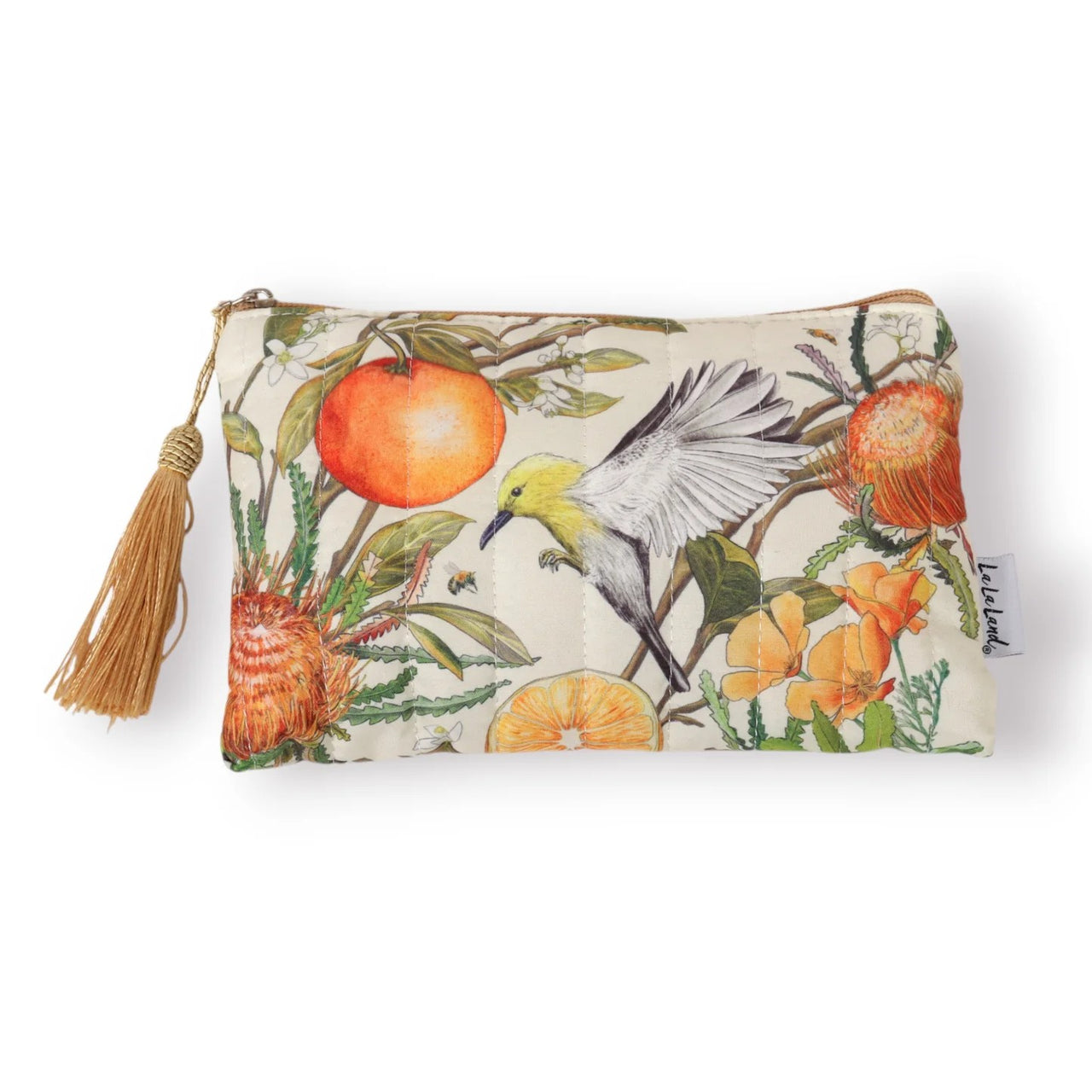 Quilted Comforter Pouch | Golden Hour by La La Land. Australian Art Prints, Fashion and Homewares. Green Door Decor. www.greendoordecor.com.au