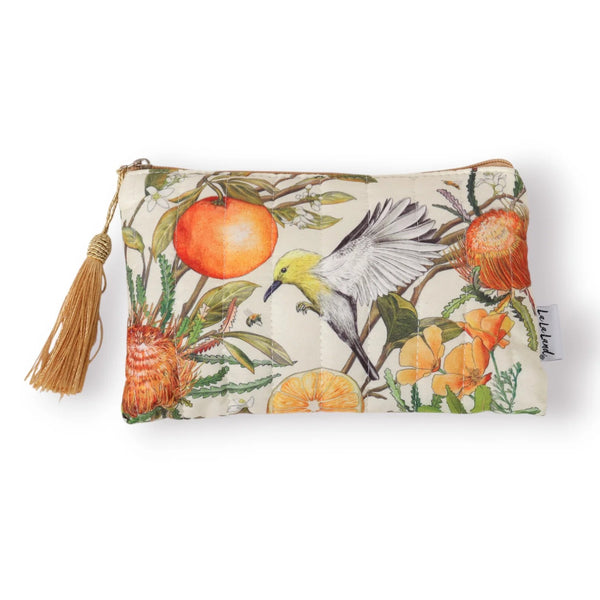 Quilted Comforter Pouch | Golden Hour by La La Land. Australian Art Prints, Fashion and Homewares. Green Door Decor. www.greendoordecor.com.au