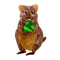 Quinn the Quokka Brooch | Erstwilder. Australian Art Prints and Homewares. Green Door Decor. www.greendoordecor.com.au