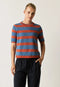 Rana Knit Tee | Terracotta Stripe by Nancybird. Australian Art Prints, Gifts, Fashion and Homewares. Green Door Decor. www.greendoordecor.com.au
