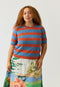 Rana Knit Tee | Terracotta Stripe by Nancybird. Australian Art Prints, Gifts, Fashion and Homewares. Green Door Decor. www.greendoordecor.com.au