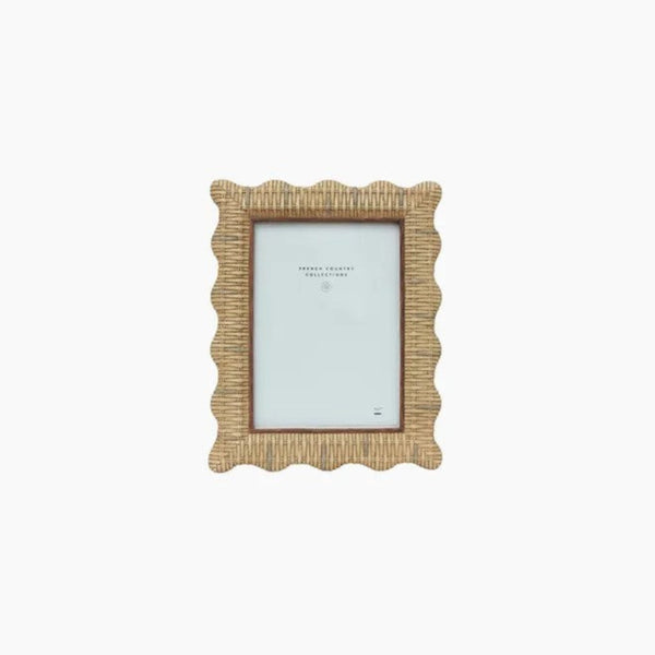 Rattan Wavy Photo Frame | 5x7 by French Country Collections. Australian Art Prints and Homewares. Green Door Decor. www.greendoordecor.com.au