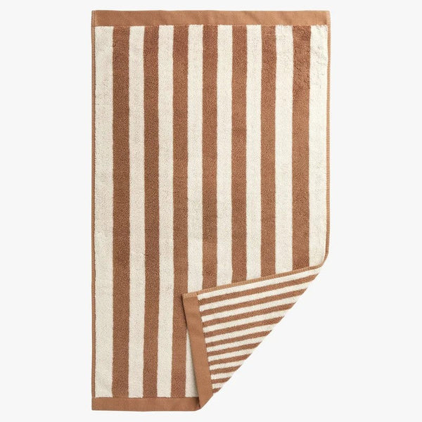 'Raye Terracotta' Hand Towel by L&M Home. Australian Art Prints, Gifts, Fashion and Homewares. Green Door Decor. www.greendoordecor.com.au