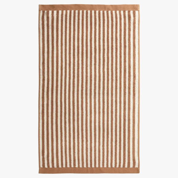 'Raye Terracotta' Bath Towel by L&M Home. Australian Art Prints, Gifts, Fashion and Homewares. Green Door Decor. www.greendoordecor.com.au