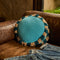 'Reese' Round Cushion | Turquoise by Sage and Clare. Australian Art Prints, Gifts, Fashion and Homewares. Green Door Decor. www.greendoordecor.com.au