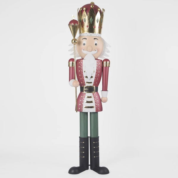 Regal Nutcracker with Staff - Red Jacket | Christmas Decoration by Florabelle. Australian Art Prints and Homewares. Green Door Decor. www.greendoordecor.com.au