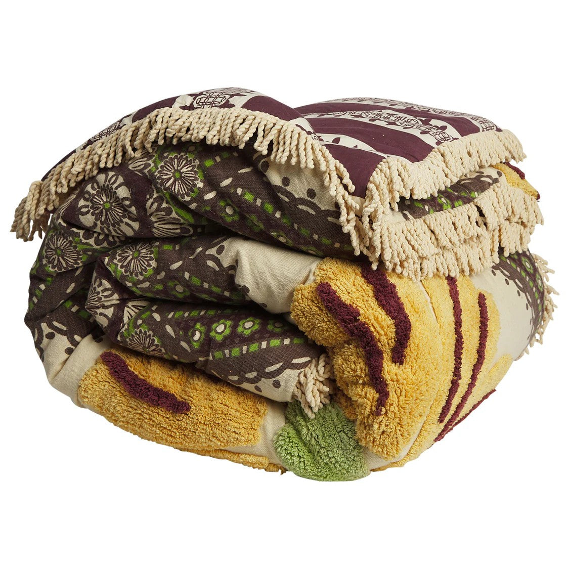 'Renee' Tufted Bedcover by Sage and Clare. Australian Art Prints and Homewares. Green Door Decor. www.greendoordecor.com.au