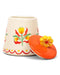 Retro Folk Stoneware Hand Painted Sugar Pot by La La Land. Australian Art Prints, Gifts, Fashion and Homewares. Green Door Decor. www.greendoordecor.com.au