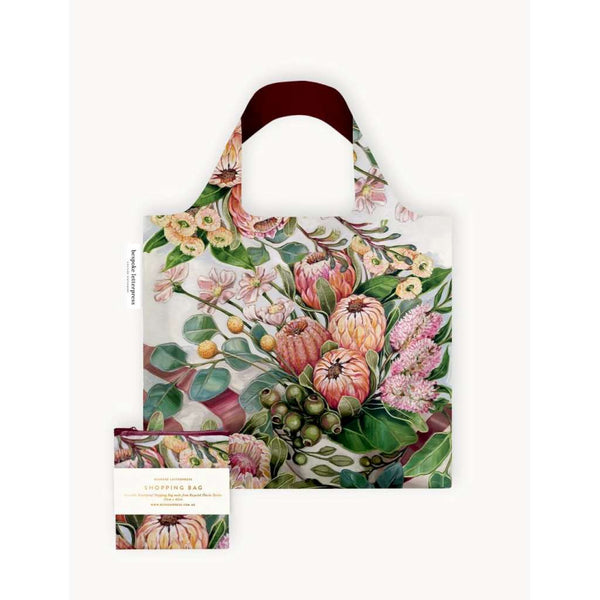 Reusable Shopping Bag | Proteas and Olives by Bespoke Letterpress. Australian Art Prints, Gifts, Fashion and Homewares. Green Door Decor. www.greendoordecor.com.au