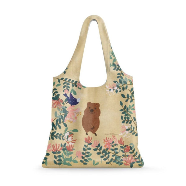 Reusable Shopping Bag - Quokka by Suki McMaster. Australian Art Prints and Homewares. Green Door Decor. www.greendoordecor.com.au