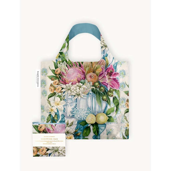 Reusable Shopping Bag | Three Vases with Lemon by Bespoke Letterpress. Australian Art Prints, Gifts, Fashion and Homewares. Green Door Decor. www.greendoordecor.com.au