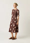 Reyes Short Sleeve Dress | Ochre Flower by Nancybird. Australian Art Prints, Gifts, Fashion and Homewares. Green Door Decor. www.greendoordecor.com.au