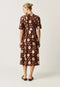 Reyes Short Sleeve Dress | Ochre Flower by Nancybird. Australian Art Prints, Gifts, Fashion and Homewares. Green Door Decor. www.greendoordecor.com.au
