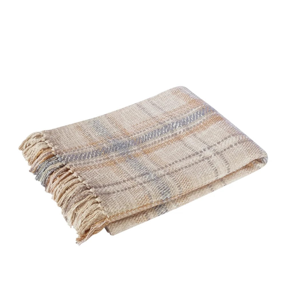Rhiannon Throw | Grey Beige Multi by J.Elliot Home. Australian Art Prints, Gifts, Fashion and Homewares. Green Door Decor. www.greendoordecor.com.au
