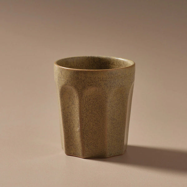 'Ritual' Latte Cup | Biscuit by Indigo Love Collectors. Australian Art Prints and Homewares. Green Door Decor. www.greendoordecor.com.au