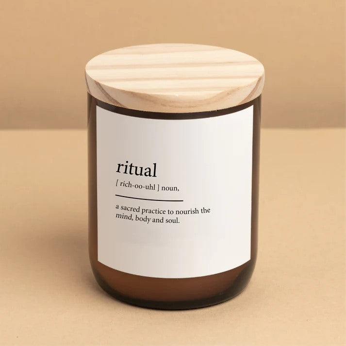'Ritual' | Dictionary Candle by The Commonfolk Collective. Australian Art Prints and Homewares. Green Door Decor. www.greendoordecor.com.au