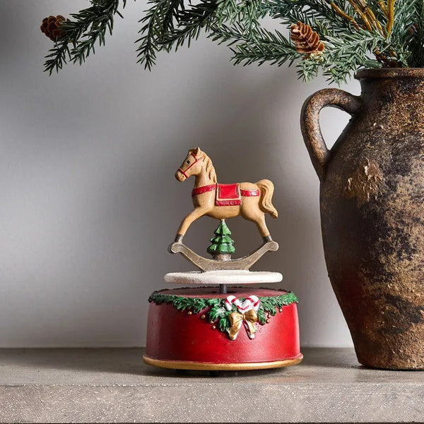 Rocking Horse Musical Box | Christmas Ornament by French Country Collections. Australian Art Prints, Gifts, Fashion and Homewares. Green Door Decor. www.greendoordecor.com.au