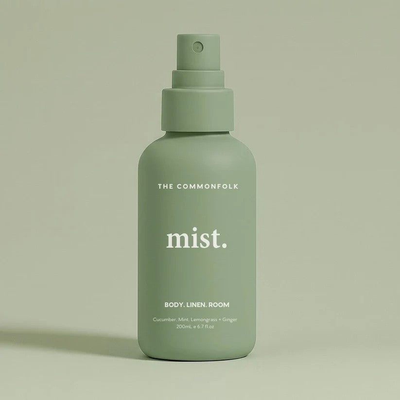 Room Mist Spray | Hudson Valley - Cucumber, Mint, Lemongrass + Ginger by The Commonfolk Collective. Australian Art Prints, Gifts, Fashion and Homewares. Green Door Decor. www.greendoordecor.com.au