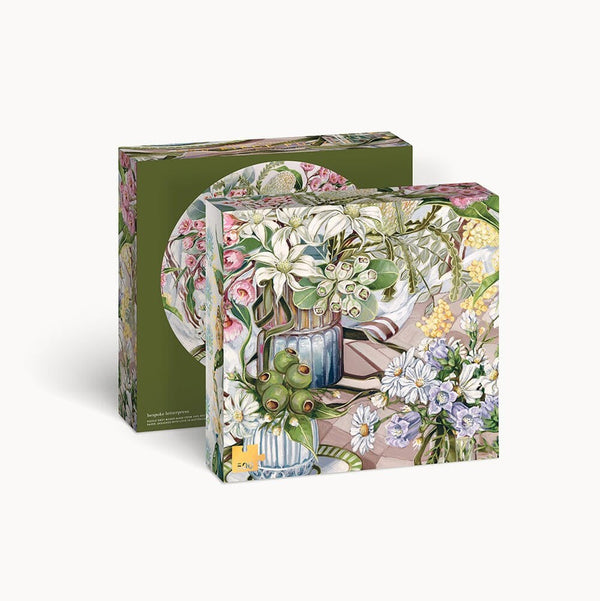 Round Puzzle (500pc) | Bushland Ribbons by Bespoke Letterpress. Australian Art Prints, Gifts, Fashion and Homewares. Green Door Decor. www.greendoordecor.com.au