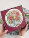 Round Puzzle (500pc) | Waratah In Blue by Bespoke Letterpress. Australian Art Prints, Gifts, Fashion and Homewares. Green Door Decor. www.greendoordecor.com.au