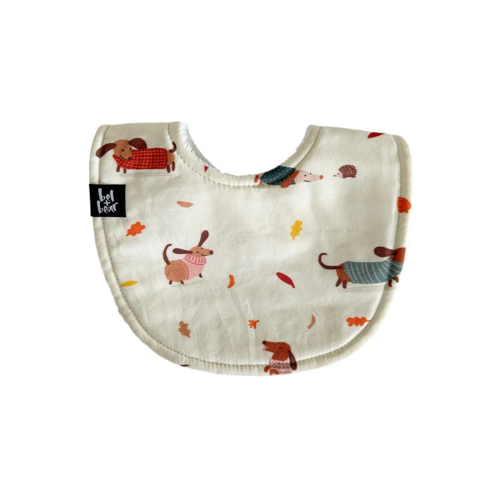 Roundie Bib | Dashy by Bel and Bear. Australian Art Prints, Gifts, Fashion and Homewares. Green Door Decor. www.greendoordecor.com.au