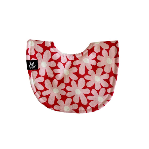 Roundie  Bib | Petal Pop by Bel and Bear. Australian Art Prints, Gifts, Fashion and Homewares. Green Door Decor. www.greendoordecor.com.au