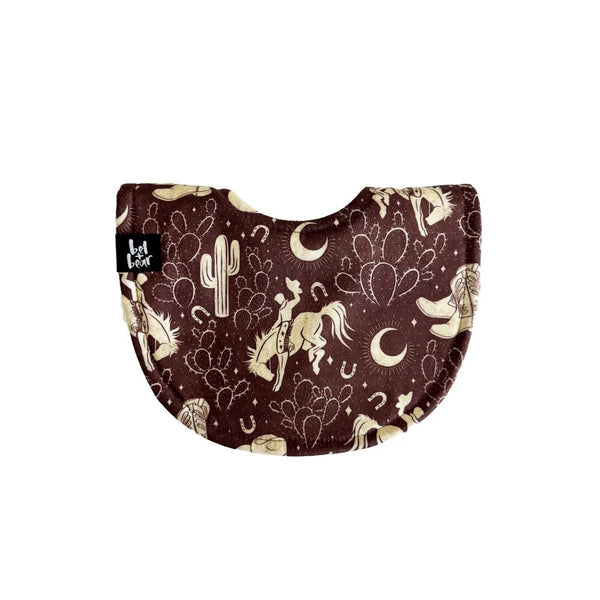 Roundie Bib | Rodeo by Bel and Bear. Australian Art Prints, Fashion and Homewares. Green Door Decor. www.greendoordecor.com.au