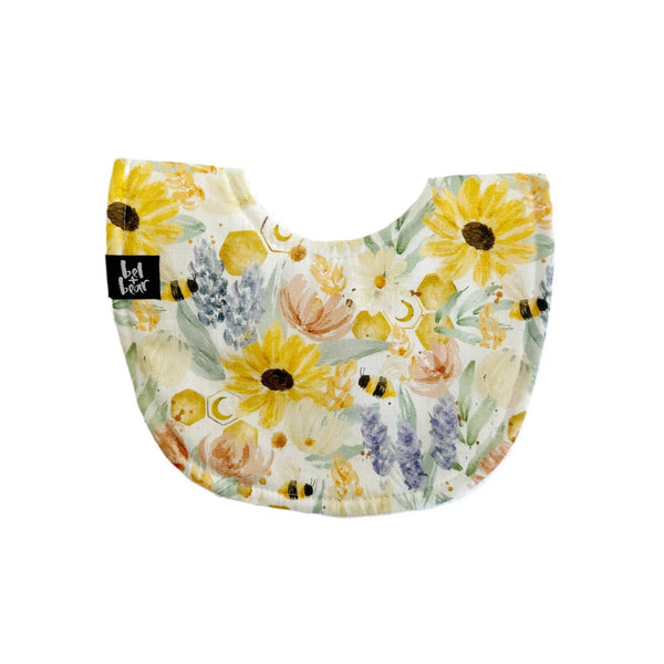Roundie Bib | Spring Time by Bel and Bear. Australian Art Prints, Fashion and Homewares. Green Door Decor. www.greendoordecor.com.au
