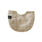 Traditional Bib | Tan Grid by Bel and Bear. Australian Art Prints, Gifts, Fashion and Homewares. Green Door Decor. www.greendoordecor.com.au