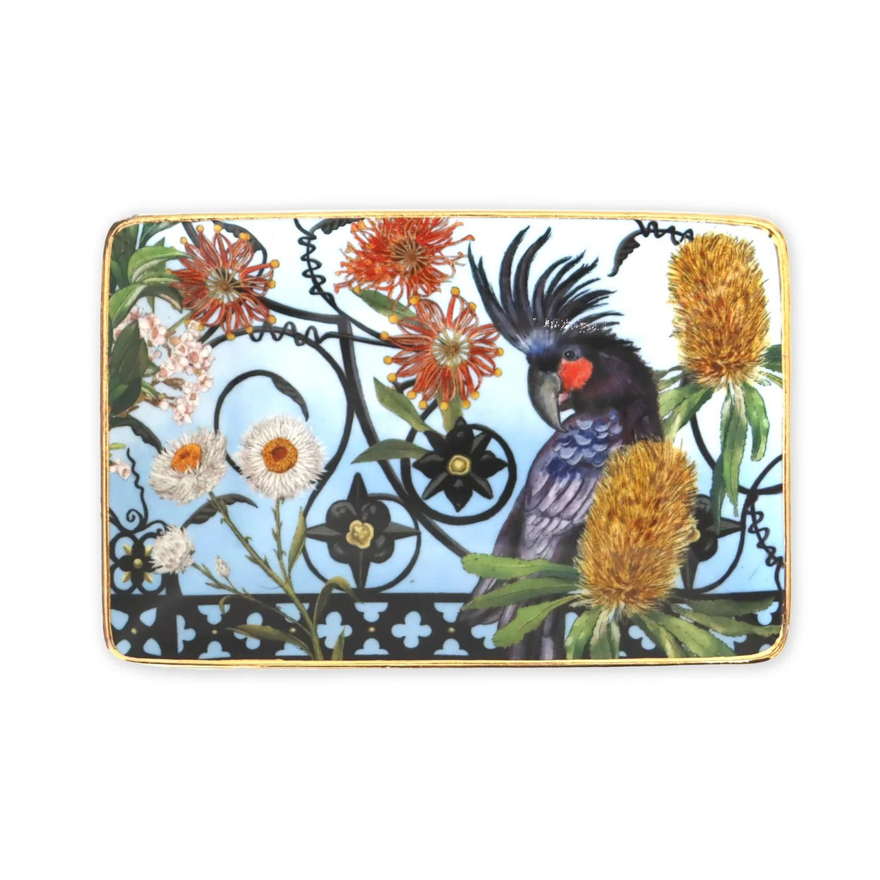 Rectangle Trinket Tray | Royal Botanic Gardens Victoria by La La Land. Australian Art Prints and Homewares. Green Door Decor. www.greendoordecor.com.au