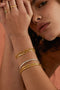 'Rue' Gold Bracelet by ToniMay. Australian Art Prints, Gifts, Fashion and Homewares. Green Door Decor. www.greendoordecor.com.au