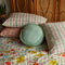Rylie Round Cushion | Spearmint by Sage and Clare. Australian Art Prints and Homewares. Green Door Decor. www.greendoordecor.com.au