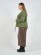 Sacha Oversized Quilted Bamboo Sweater - Olive by Lou Lou Australia. Australian Art Prints and Homewares. Green Door Decor. www.greendoordecor.com.au