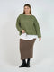 Sacha Oversized Quilted Bamboo Sweater - Olive by Lou Lou Australia. Australian Art Prints and Homewares. Green Door Decor. www.greendoordecor.com.au