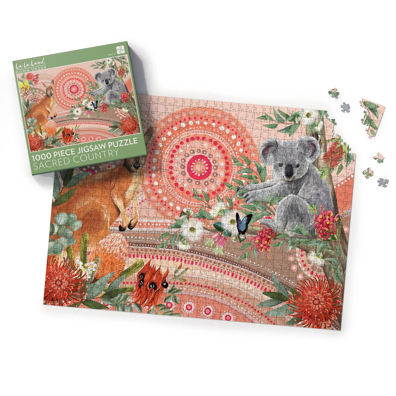 Puzzle (1000 pieces) | Sacred Country Vol.2 by La La Land. Australian Art Prints, Fashion and Homewares. Green Door Decor. www.greendoordecor.com.au