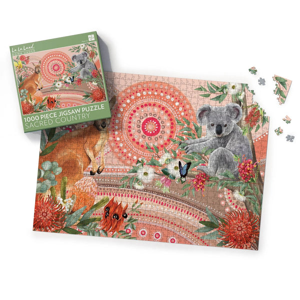 Puzzle (1000 pieces) | Sacred Country Vol.2 by La La Land. Australian Art Prints, Fashion and Homewares. Green Door Decor. www.greendoordecor.com.au