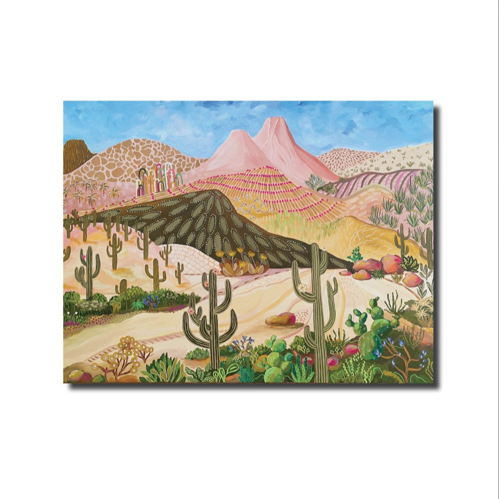 'Saguaro Country' Art Print by Daniela Fowler Art. Australian Art Prints and Homewares. Green Door Decor. www.greendoordecor.com.au